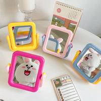 Miroir de Poche Double Face Bicolore