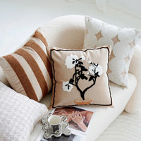 Housse de Coussin Texturé Orange