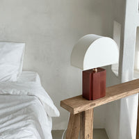 Lampe de Chevet Demi Lune en Bois