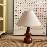 Lampe de Chevet en Bois Vintage
