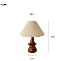 Lampe de Chevet en Bois Vintage