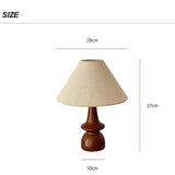 Lampe de Chevet en Bois Vintage