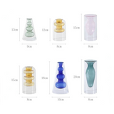 Vase Empilé en Verre