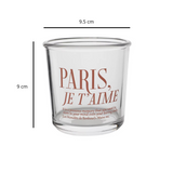Verre à Boisson "Paris, Je T'aime"
