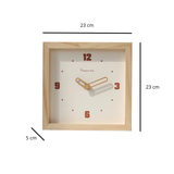 Horloge de Bureau en Bois