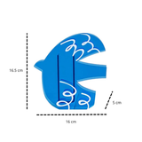 Vase Oiseaux Bleu Volant