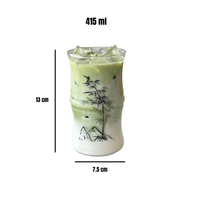 Tasse Verre en Forme de Bambou