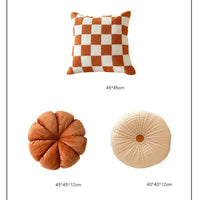 Housse de Coussin Tissé Orange