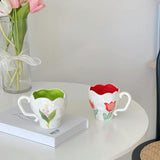 Mini Tasse Florale en Céramique