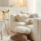 Coussin Peluche Douillet Cœur