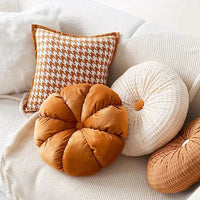 Housse de Coussin Tissé Orange