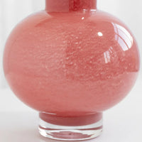 Vase en Verre Rose