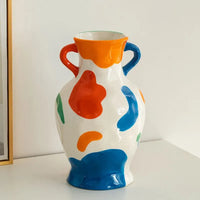 Vase Style Artisanal Peint