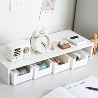 Mini bac de Rangement Bureau Blanc aesthetic