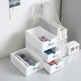 Mini bac de Rangement Bureau Blanc 