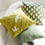 Housse de Coussin Vert Aesthetic