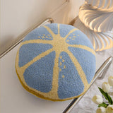 Coussin Citron Bleu