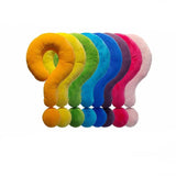 Peluche Point d'Interrogation Multicolore