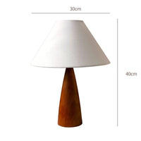 Lampe à Poser en Bois Rétro