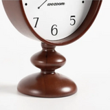 Horloge de Table Classique avec Pied en Bois