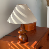 Lampe de Chevet en Bois Vintage