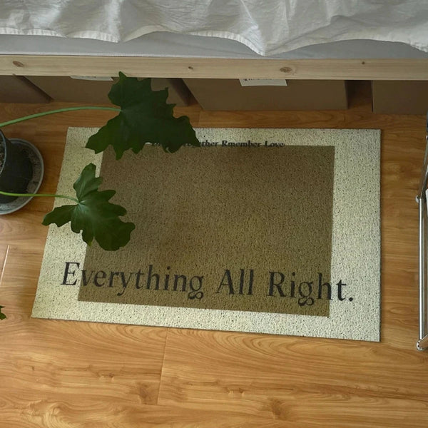 Tapis Chic avec Citation