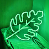 Néon LED Feuille Verte