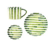 Mug à Rayures avec Soucoupe
