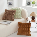 Housse de Coussin Texturé Fluffy