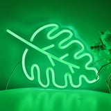 Néon LED Feuille Verte