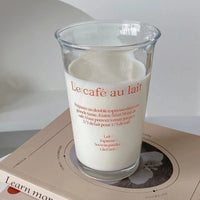 Verre à Latte Français Transparent