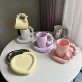 Mug Cœur avec Soucoupe