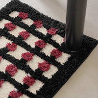 Tapis Descente de Lit Rouge