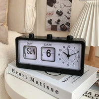 Horloge Vintage Flip Jour Date et Heure