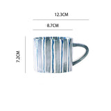 Mug à Rayures avec Soucoupe