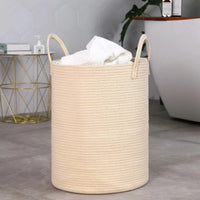 Panier a Linge en Coton salle de bain