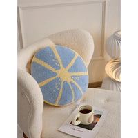 Coussin Citron Bleu