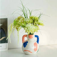 Vase Style Artisanal Peint