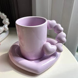 Mug Cœur avec Soucoupe