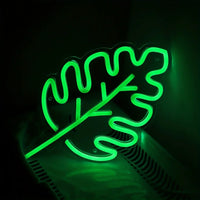 Néon LED Feuille Verte