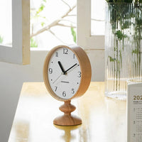 Horloge de Table Classique avec Pied en Bois