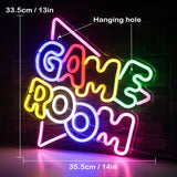 Game Room Neon Sign LED Sign Home Bar Men Cave Games Recreation Party Birthday Bedroom Bedside Wall Decoration Neon Light Gifts - MaChambreAesthetic 