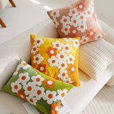 Housse de Coussin Marguerites Colorées
