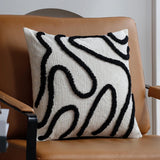Housse de Coussin Motif Abstrait Chic