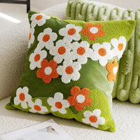 Housse de Coussin Marguerites Colorées