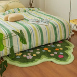 Tapis Floral Vert