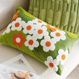 Housse de Coussin Marguerites Colorées