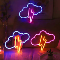 Néon LED Nuage Éclair