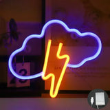 Néon LED Nuage Éclair