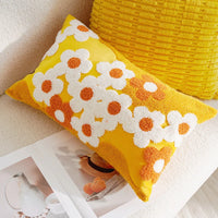 Housse de Coussin Marguerites Colorées